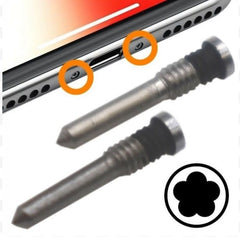 iPhone XR Replacement Bottom Pentalobe Screws, Silver
