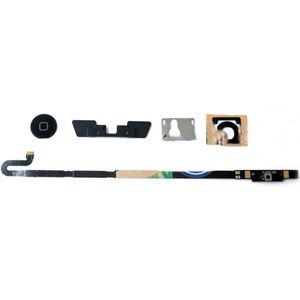 iPad 4 hemknappflex med svart hemknapp.. kit 5st delar