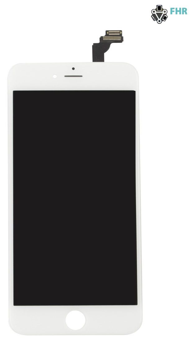 iPhone 6 Plus, LCD-Skärm, AC Factory, vit