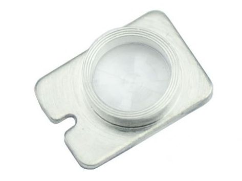 iPhone 5 Kamera Blixt Objektiv med hållare Silver