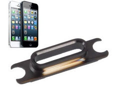 iPhone 5 kontakt hål ställ (svart)