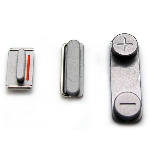 iPhone 5S/SE Side Button Set i svart