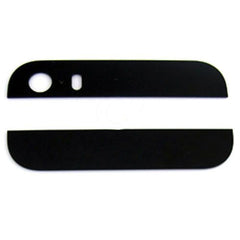 iPhone 5S topp & botten bezel/uppsättning Baksida i svart