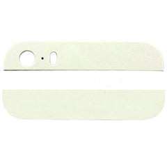 iPhone 5S topp & botten bezel del uppsättning Baksida - vit