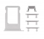 iPhone 7, Side buttons and SIM card trey set, silver