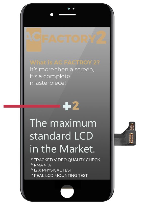 iPhone 7 Plus, LCD screen, AC Factory 2, Black