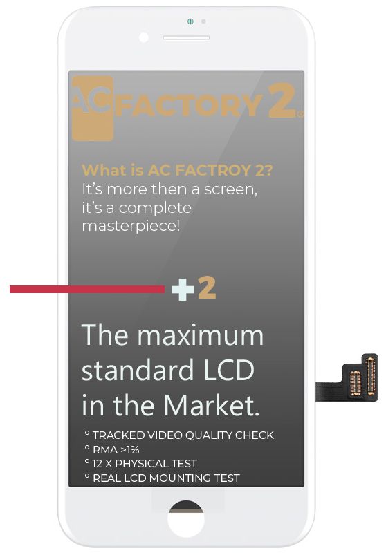 iPhone 7, LCD screen, AC Factory 2, white