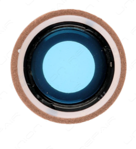 iPhone 8, Lens and holder for back camera, gold