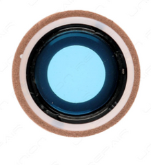 iPhone 8, Lens and holder for back camera, gold