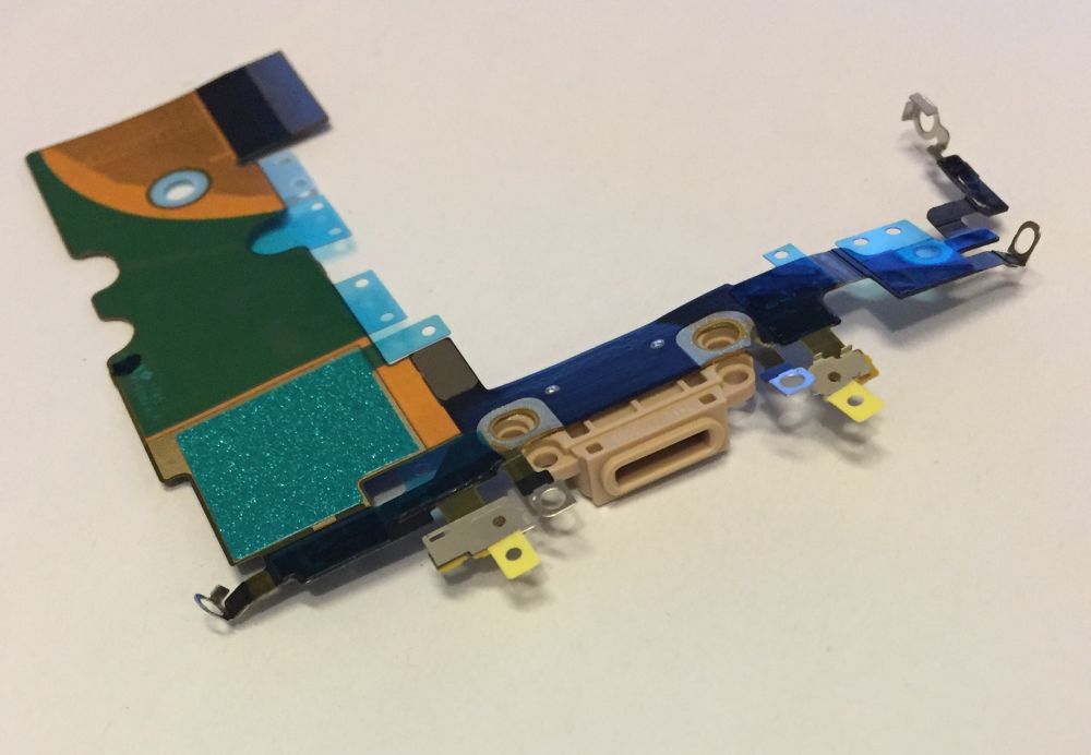 iPhone 8, Org. Lightning connector audio flex cable - gold