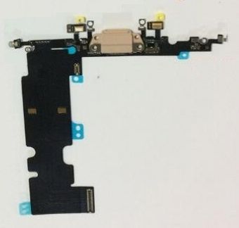 iPhone 8 Plus, Lightning connector, audio flex cable, gold