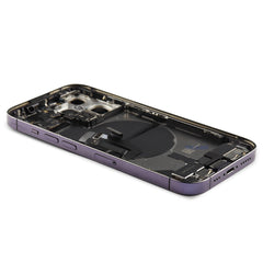 Rear Housing with small parts For iPhone 14 Pro Purple Pulled B