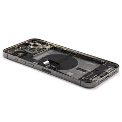 Rear Housing with small parts (EU Version) For iPhone 12 Pro Max Black Pulled B