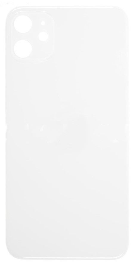 iPhone 11 Back Cover, White, No Logo