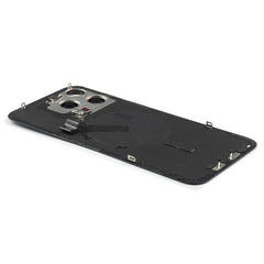 Back Cover incl. Camera lens, Flash Light and Wireless Charging Compatible for iPhone 15 Pro Max (EU Version) Blue Titanium Pulled