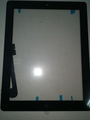 Pekskärm med digitizer för iPad 3 4, svart, AAA-kvalitet
