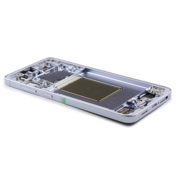 Display Assembly Complete with Housing Compatible for Samsung Galaxy S25 Plus (SM-S936B) Icy Blue Service Pack