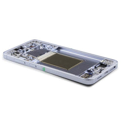 Display Assembly Complete with Housing Compatible for Samsung Galaxy S25 Plus (SM-S936B) Icy Blue Service Pack