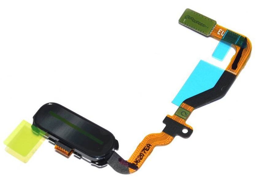 Galaxy S7 Hemmaknapp med flex kabel, svart