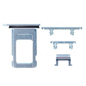 iPhone XR Side Buttons Set with Single SIM Card Tray - Blue