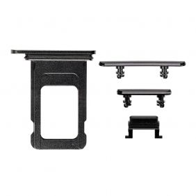 iPhone XR Side Buttons Set w/ one SIM Card Tray - Space Gray