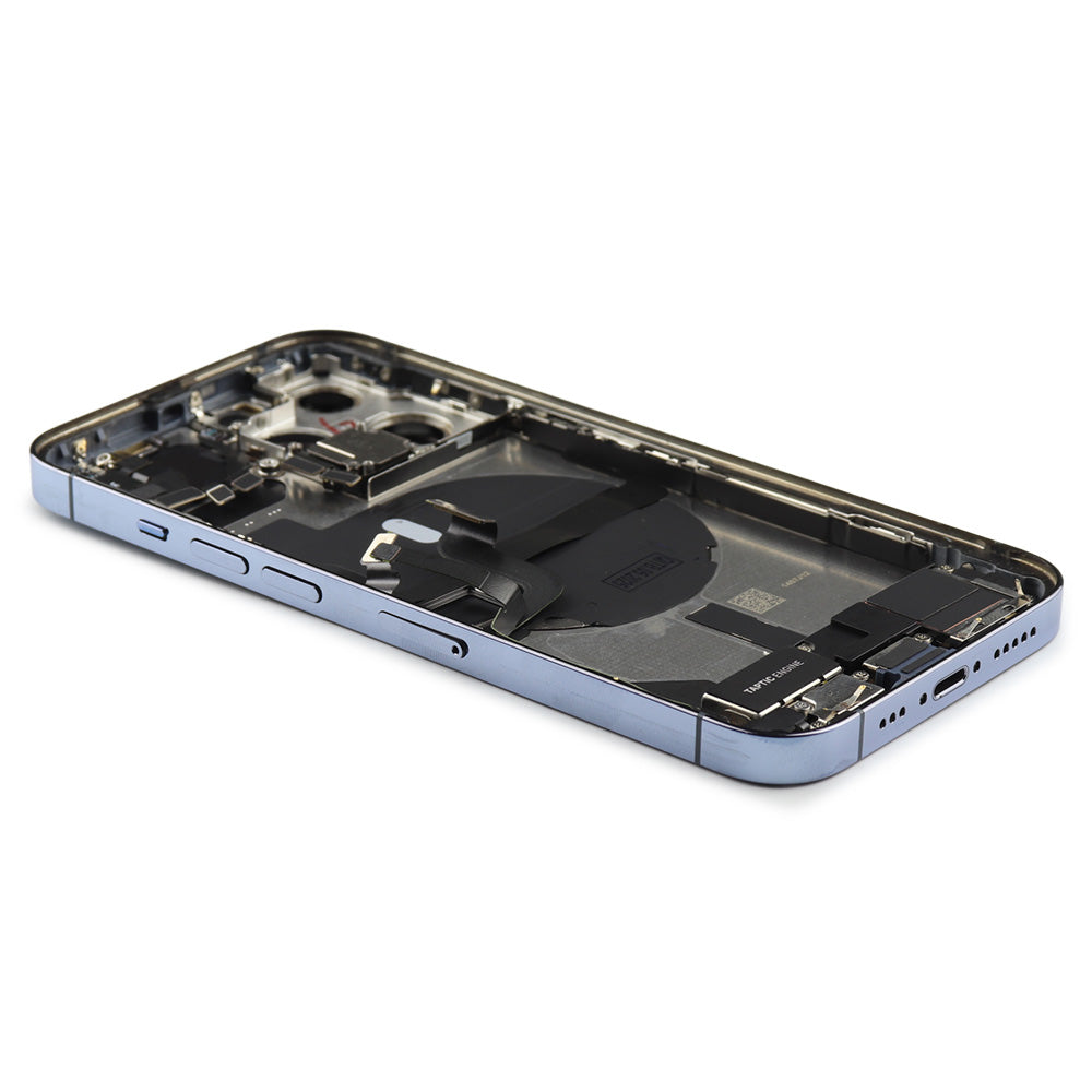 Rear Housing with small parts (EU Version) For iPhone 13 Pro Blue Pulled B
