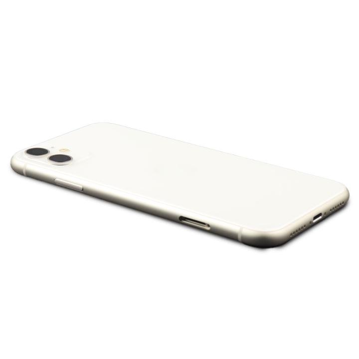 Rear Housing Assembly with small parts Compatible for iPhone 11 White Refurbished