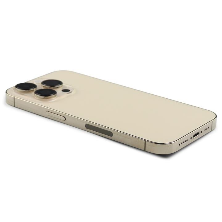 Rear Housing Assembly with small parts (US Version) Compatible for iPhone 14 Pro Gold Pulled