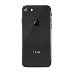 Komplett baksida med ram, kameralins, sidoknappar, flexkablar, smådelar, vibrator - iPhone 8