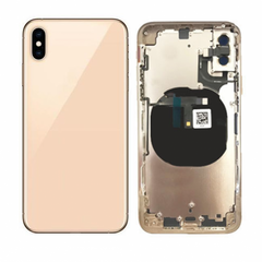 Baksida med ram, kameralins, knappar, vattentät tejp, batteritejp - iPhone XS